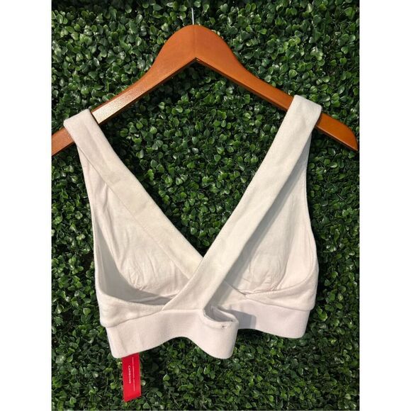 Carbon38 V-Neck Cross Back Bra in French Terry Sz Large NWT - Picture 4 of 7